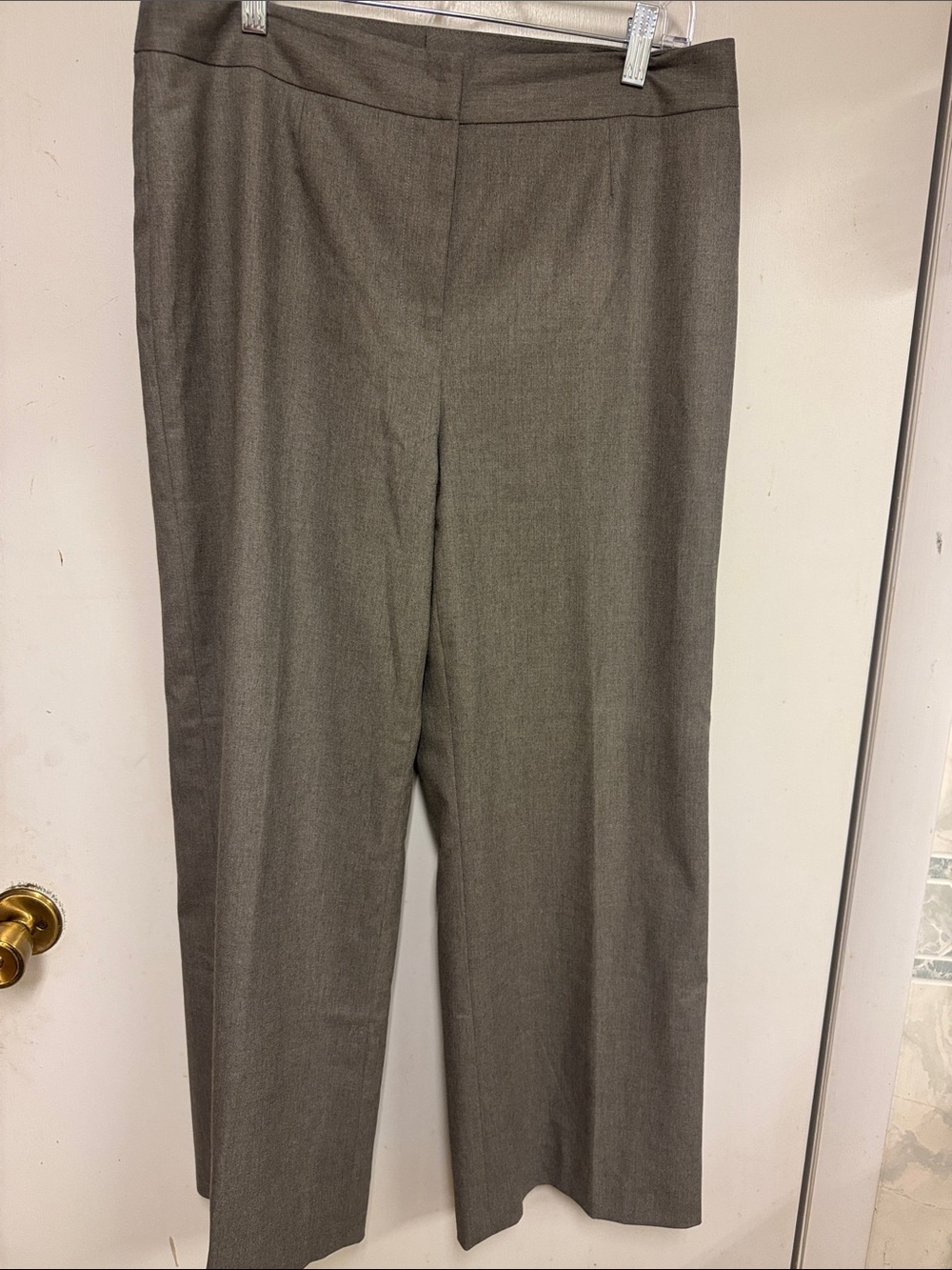 Doncaster Collection lined Tailored Gray Dress Pants